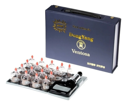 Kit Ventosa 17 Copos Dong Yang - Tratamento E Desintoxicação