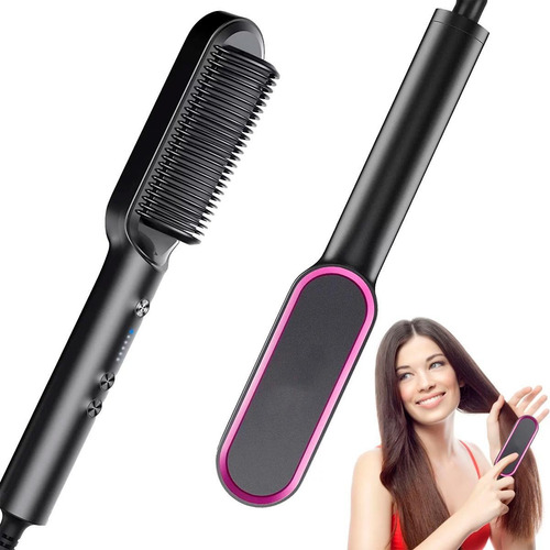 Escova 3 Em 1 Secadora Alisa Cabelo Rápido 127/220v