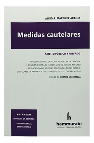 Medidas Cautelares - Martinez Araujo, Alejo A