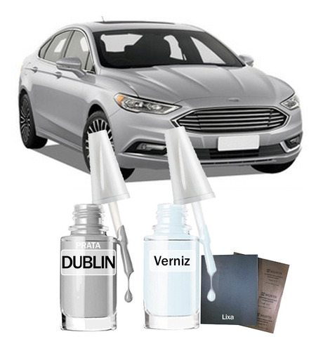 Tinta Tira Risco Ford Fusion Titanium 2015 Prata Dublin