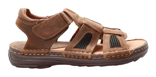 Sandalias Cangrejeras Color Taupe Para Hombre De Piel Doroth