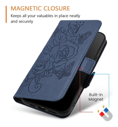Funda De Rosas Con Estampado Para Samsung Galaxy A16/a54/a24
