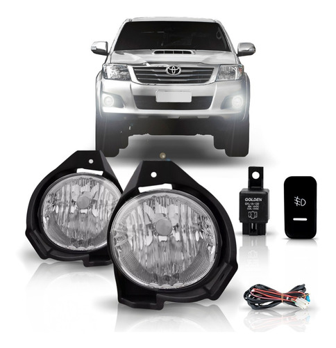 Kit Farol Milha Auxiliar Hilux Srv 2012 À 2015 Pick-up