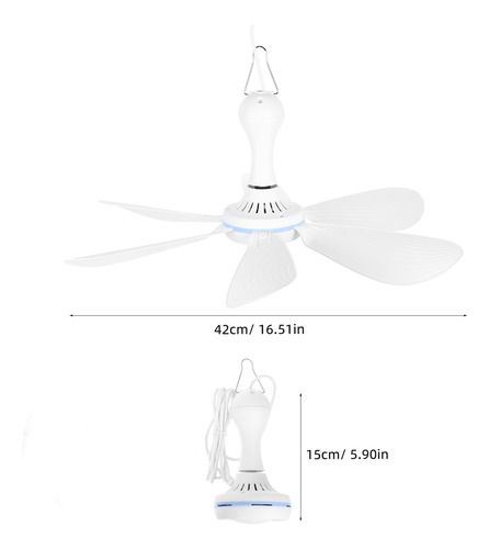 Ventilador De Techo Portátil Para Colgar Tiendas De Campaña