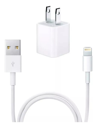 Cargador iPhone 5w Cable Lightning Y Taco