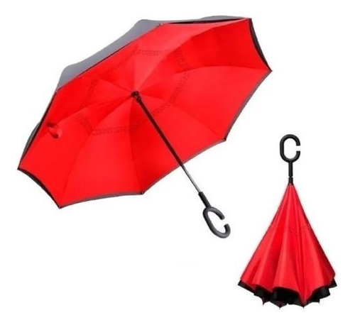 Paraguas Invertido Importado Magico Doble Capa No Te Mojes