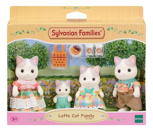 Familia Gato Latte Sylvanian Families