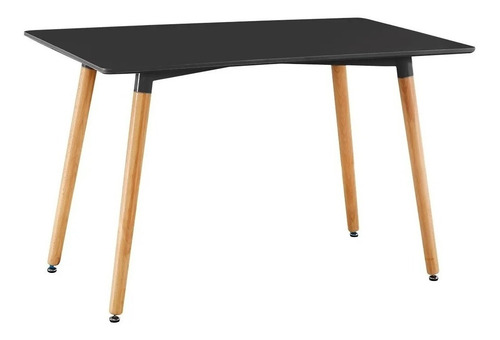 Imagen 2 de 7 de Juego Comedor Mesa Laqueada Escandinava 120x80 4sillas Tulip