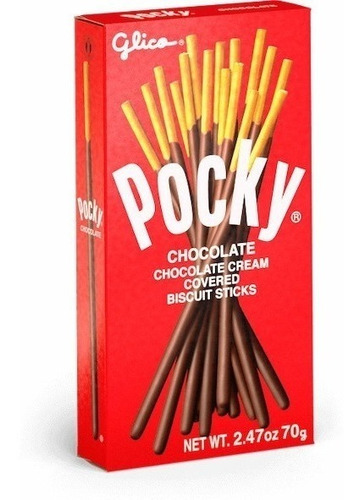 Imagen 1 de 1 de Pocky Chocolate, 70g, Glico