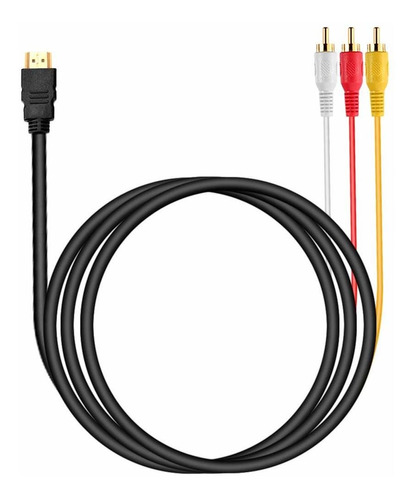 Cable Hdmi A Rca, 1080p Hdmi Macho A 3rca Video Audio Av Co