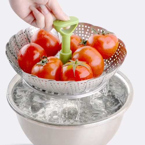 Imagen 7 de 9 de Soporte Al Vapor, Cesta De Frutas Y Verduras Cesta De Alimen