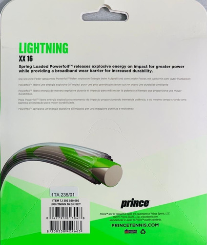 Set Cuerdas Prince Lightning Xx 16