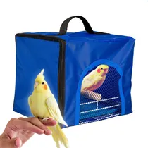 Comprar Bolsa Transporte Caixa Viagem Passeio Aves Papagaio Azul