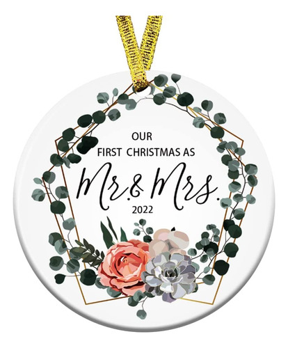 Nuestra Primera Navidad Como Adorno De Mr  Mrs 2022 Dec...