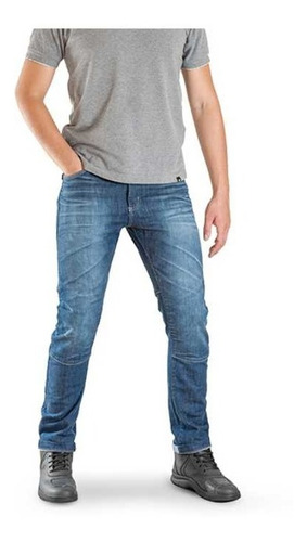Pantalon Jean Moto Con Protecciones Solco Denim S2
