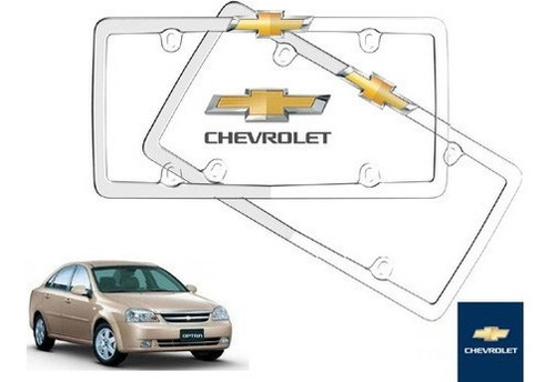 Par Porta Placas Chevrolet Optra 2.0 2008 Original