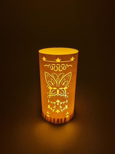 Lanterna Vela Encanto C/ Vela Led - Kit Com 40 Lanterninhas