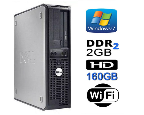 Cpu Dell 320/330 Core 2 Duo 2gb Hd160 Wifi Win 7 Promoção