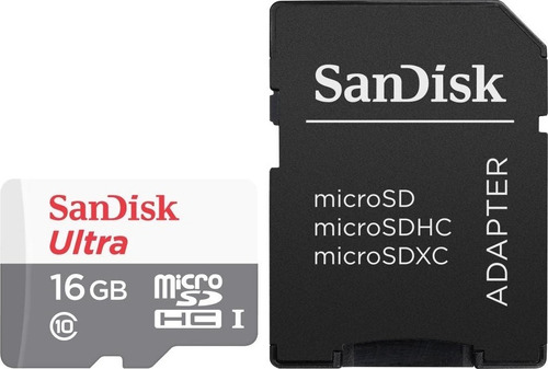 Kit 5 Cartão Memória 16gb Micro Sd Ultra 80mbs Cl10 Sandisk