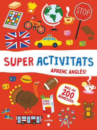 Libro Superactivitats Amb Adhesius Aprenc Angles - Lombar...