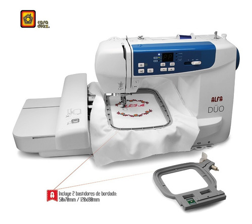 Máquina De Coser Y Bordadora Doméstica 2 En 1 - Alfa Dúo