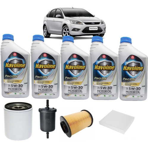 Troca Óleo Filtros Ford Focus 2.0 16v Flex Duratec Havoline 