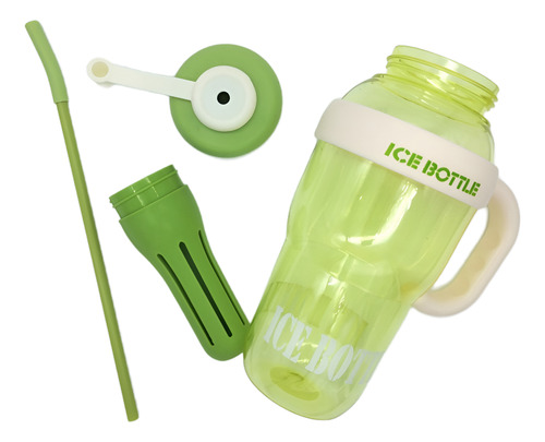 Botella, Bote De Agua Grande Divertido, Ice Cream, Termo. Verde Lima