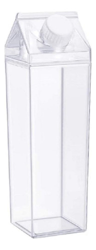 Botella Agua Forma Cartón Leche 500 Ml Plástico Transparente
