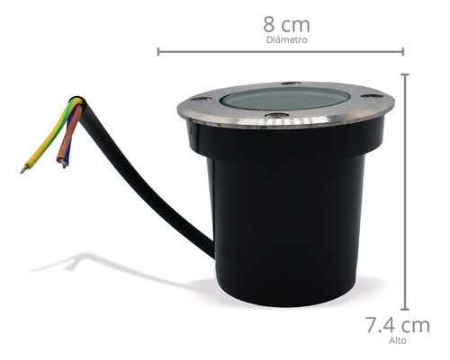 Empotrable Piso Led Integrado Acero Inoxidable Exterior Ip67 5w 220lm Blanco Cálido 3000k Ade-210 Artlite