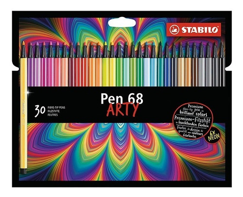 Marcador Stabilo Pen 68 Arty Caja X30 Cod7062