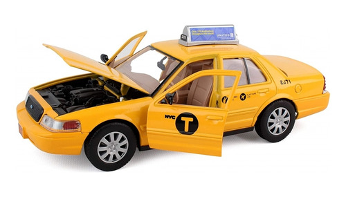 Realtoy 1:24 New York City Taxi ( 9 PuLG ) ( Diecast )