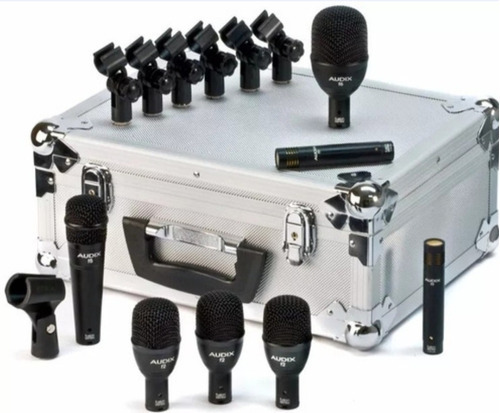 Kit De Microfone Bateria Audix Fp7 Série Fusion Cor Preto