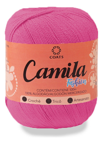 Linha Para Crochê Camila Fashion 01179 Rosa Pct Com 06
