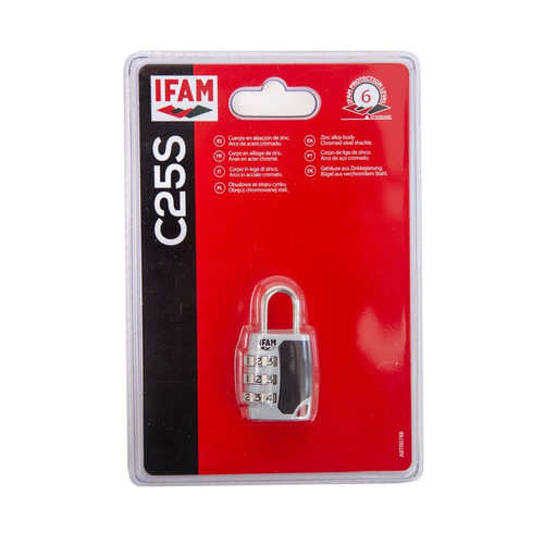 Candado Ifam Con Clave Combinación C25s