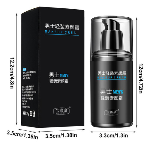 Crema De Maquillaje Para Hombre O Para Iluminar Manchas Hidr