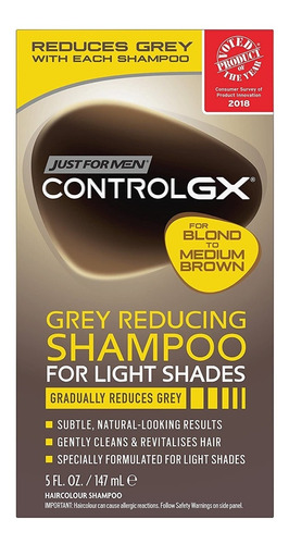 Shampoo Redutor De Cinza Só Para Homens Controlgx Tons Claro