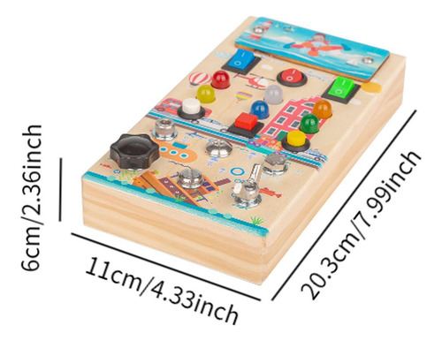 Tablero De Actividades Con Panel De Control De Madera Para