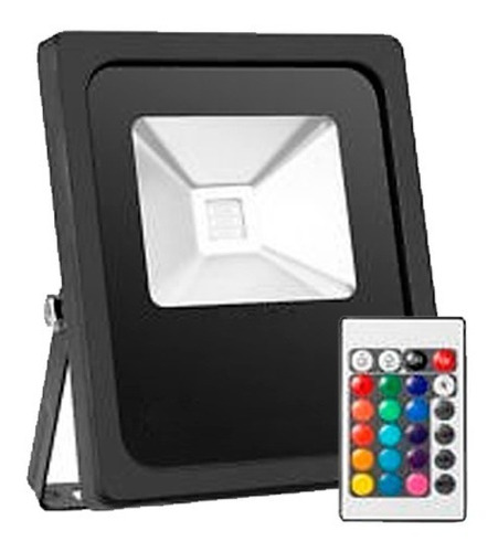 Reflector Led Rgb Con Control Remoto 10 Watt Exterior