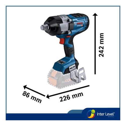 Kit Chave De Impacto Gds 18v-1600 C/1 5ah Carr. Bivolt Bosch