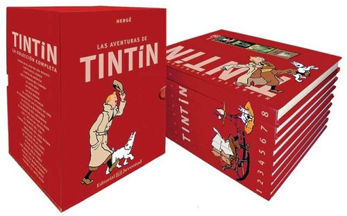 TINTIN COLECCION COMPLETA X 8 VOL., de Hergé. Juventud Editorial, tapa dura en español, 2017