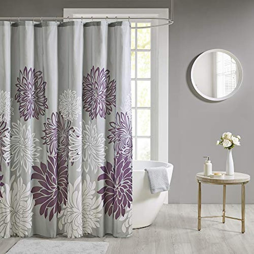 Cortinas De Baño Cortina De Ducha De Tela Con Diseño Floral