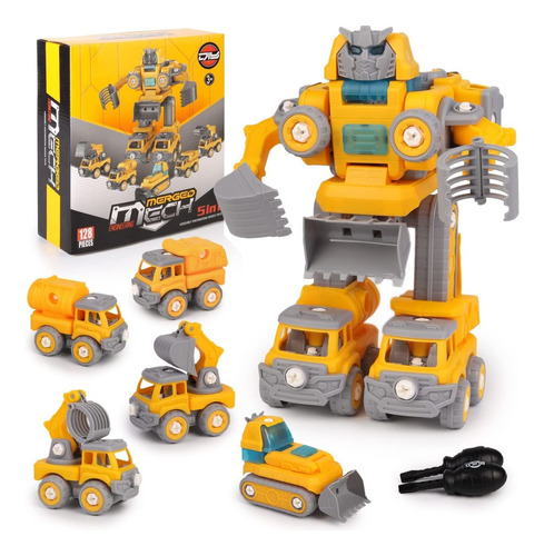 Transform Robots, 5 En 1 Take Apart Toy Vehicles, Toys ...