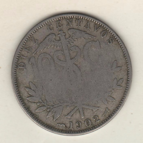 Bolivia Moneda De 10 Centavos Año 1902 Km 174.3 - F-