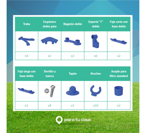 Pileta Lona Pelopincho 8000 L 1076 + Bomba Colchoneta Regalo