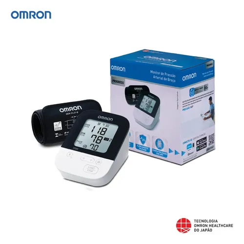 Aparelho de Pressão Braço Omron HEM-7156 Progress Monitor e Medid...