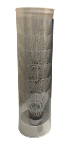 Peteca Badminton Em Nylon E Cortiça Com 6 Unidades