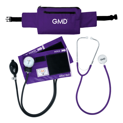 Kit De Canguro Fonendoscopio Dc + Tensiometro Gmd Morado