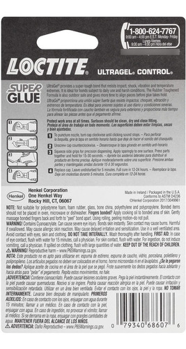 Loctite Ultra Gel De Control Super Glue, Botella 4-gram (paq