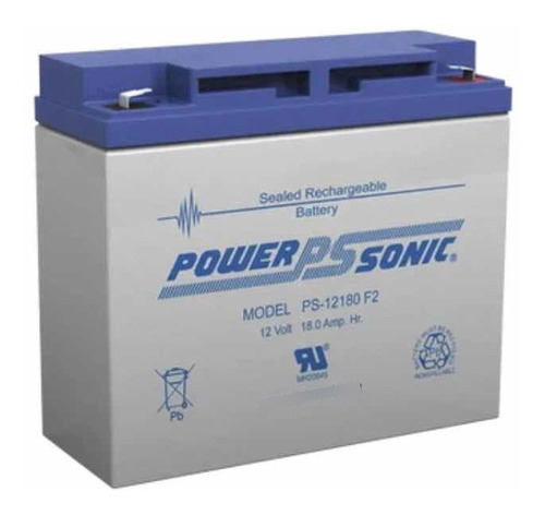 Batería De Respaldo Ul De 12v 18ah Power Sonic Ps-12180