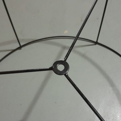 Lámpara Colgante Circular Armazon 60x30 Cm Estructura Negro